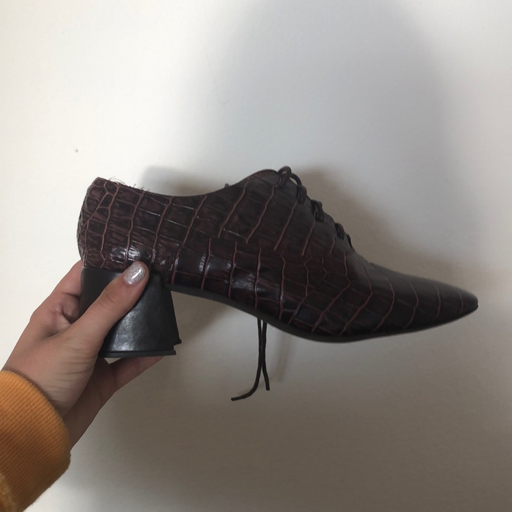 Anthropology boots with heel.